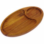 تصویر تخته سرو قهوه خوری یک نفره بیضی 15*25 