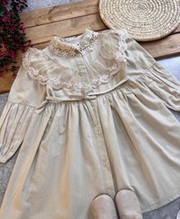 تصویر پیراهن دانتل سایز ۴۲ سبز سارا 