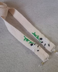 تصویر بند عینک گلدوزی شده طرح گوسفند 