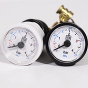 تصویر مانومتر گیج فشار سنج رزوه ای Threaded pressure gauge manometer