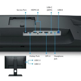 تصویر مانیتور طراحی 27 اینچ بنکیو مدل SW271C BenQ SW271C 27Inch Editing Monitor