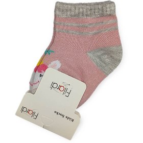 تصویر جوراب نوزادی دخترانه طرح اسب تک شاخ صورتی فیلاردی Filardi Filardi Pink Unicorn Baby Girl Socks