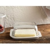 تصویر ظرف نگهدارنده نارنجی کره شیشه ای Rety 400 میل شفاف English Home 