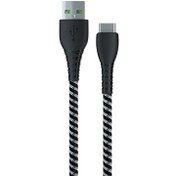 تصویر کابل شارژ تسکو مدل TCC 201 | مقاوم و سریع با روکش کتان و پشتیبانی از فست شارژ 