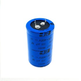 تصویر خازن الکترولیت 330uF 400v 