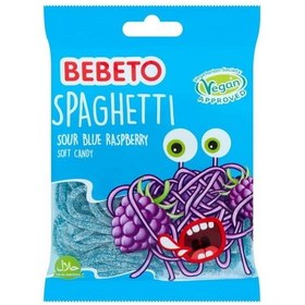 تصویر پاستیل ببتو مدل اسپاگتی طعم Blue Raspberry – تمشک ترش 60 گرم 