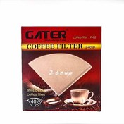 تصویر فیلتر قهوه گتر (Gater) مدل V60 سایز 4 بسته 40 عددی ا فیلتر قهوه فیلتر قهوه