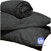 تصویر نیم ست ملحفه مادام کوکو ذغالی 