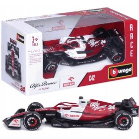 تصویر ماکت بوراگو فرمول یک آلفارومئو F1 TEAM شماره 24 مقیاس 1:43 Bburago Race - Alfa Romeo C42 