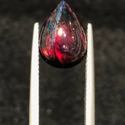 تصویر نگین اپال مشکی اصل سایز 14*10 