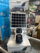 تصویر دوربین سیمکارتی دو لنزه دارای پنل خورشیدی 