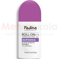 تصویر رول ضد تعریق زنانه پادینا مدل Euphoria حجم 75 میلی لیتر Padina Euphoria Deodorant Roll-on For Women 75ml