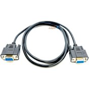 تصویر کابل کام دو سر مادگی دی نت D-NET D-Net DB9 Fimale To Fimale SERIAL DB9 RS232 9 PIN Data Cable