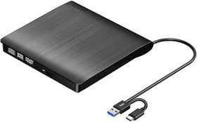 تصویر درایو DVD اکسترنال هایسنسر مدل HAYSENSER USB3.0 External DVD Drive 