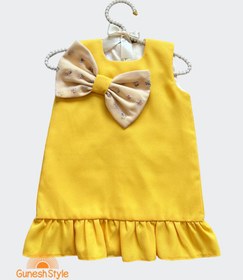 تصویر پیراهن مجلسی دخترانه پاپیون دلا 