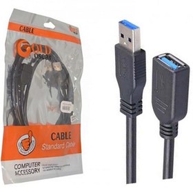 تصویر کابل افزایش طول Gold Oscar USB 1.5m Gold Oscar 1.5m Male to USB Female Cable