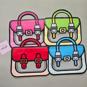 تصویر زیپ کیپ طرح کیف _ پک ۱۲ عددی 