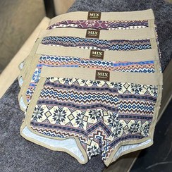 تصویر شورت نیم‌پا سرخپوستی Mix Match بغل چاک‌دار کد ۰۵۷ | ۱۰۰٪ پنبه | ۴ رنگ 