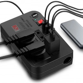 تصویر اینورتر فندکی ماشین مدل BYGD 300W ظرفیت ۳۰۰ وات 