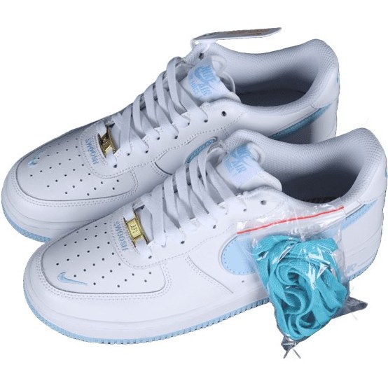 nike air force 1 light blue and white