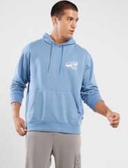 تصویر هودی شاین راحت از جنس فرانسوی ترری برند new balance French Terry Relaxed Shine Hoodie