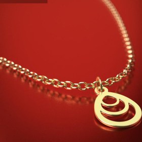 تصویر آویز ساعت طلا 18 عیار زنانه مدوپد مدل اشک کد CA12141 