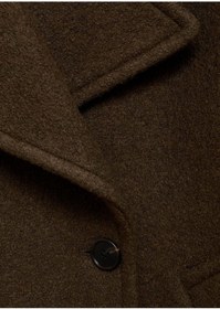 تصویر کت زنانه MANGO Oversize maxi collar wool coat 