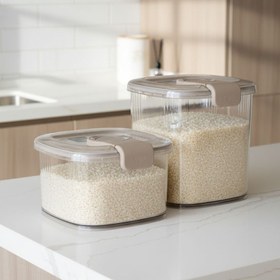 تصویر جا برنجی و جا حبوبات 5کیلویی و ۱۰کیلویی برند هوم کت HomeKet 