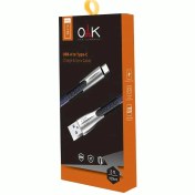 تصویر خرید + قیمت کابل شارژ تایپ سی (USB-C) OAK مدل K-189 