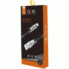 تصویر خرید + قیمت کابل شارژ تایپ سی (USB-C) OAK مدل K-189 