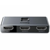 تصویر مبدل 1 به 2 HDMI باسئوس Baseus Matrix Switcher Baseus Matrix HDMI switcher (2in1or 1in2) Space Gray
