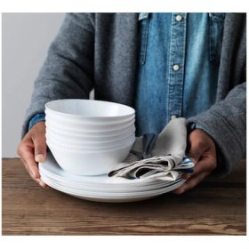 تصویر بشقاب اوپال ایکیا مدل OFTAST ا iKEA OFTAST PLATE white 25 cm iKEA OFTAST PLATE white 25 cm