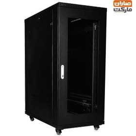 تصویر رک ایستاده 27 یونیت عمق 80 سانتی متر الگونت مدل LRA-27-80FWR LGONET LRA-27/80FWR 27U Standing Advanced Series Rack