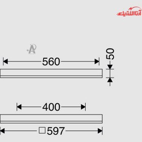 تصویر پنل ۶۰×۶۰روکار مازی نور ۴۲ وات اپتیلد M421SLED2840-40W - یخی Panele 60×60 rokar mazi nor