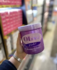 تصویر پودر دکلره بنفش الیو حجم 500 گرم 