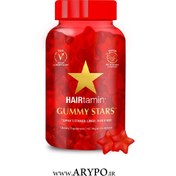 تصویر پاستیل تقویت مو هیرتامین 60 عددی Hairtamin Gummy Stars Vitamins