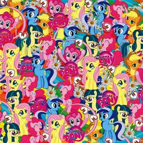 تصویر کاغذ کادو گلاسه فانتزی طرح دخترانه 