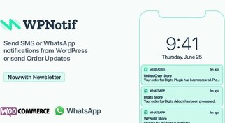 تصویر افزونه WPNotif: ارسال اعلان در وردپرس با پیامک و واتس‌اپ 