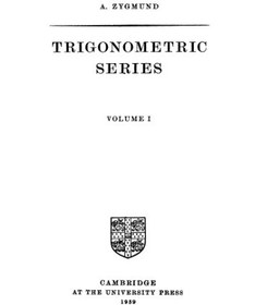 تصویر دانلود کتاب Trigonometric Series ویرایش 2 کتاب انگلیسی سری مثلثاتی ویرایش 2