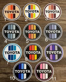 تصویر برچسب تویوتا toyota sticker