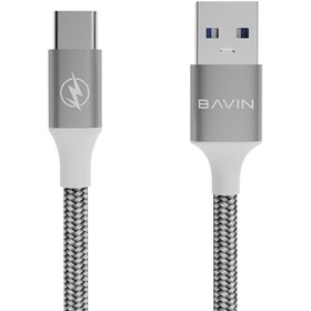 تصویر کابل شارژ سریع تایپ‌سریع باوین Bavin Usb cable Type-C 2.4A CB201 