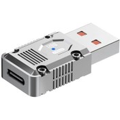 تصویر مبدل OTG هیسکا مدل H9 تایپ سی به USB 3.0 