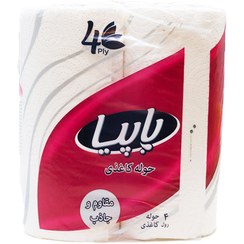 تصویر دستمال کاغذی حوله ای پاپیا 4 قلو 4 لایه 