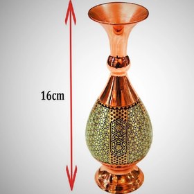 تصویر گلدان مس و خاتم flower pot