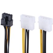 تصویر کابل تبدیل برق مولکس به 8 پین Royal Royal Molex to 8 pin power conversion cable