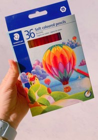 تصویر مداد رنگی 36 رنگ استدلر مدل 143CD36LJ رنگ چند رنگ مداد رنگی متفرقه مدل 143CD36LJ