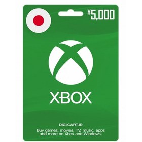 تصویر گیفت کارت ایکس باکس 5000 ین ژاپن (JP) 