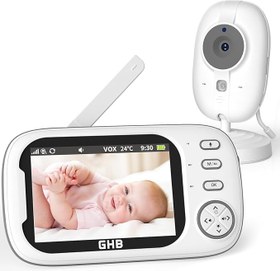 تصویر دوربین مراقبت کودک GHB مدل ABM600 با مانیتور ۳.۵ اینچی HD و وای فای داخلی 