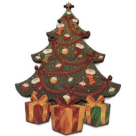 تصویر مگنت رویخچالی کریسمسی طرح درخت 