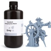 تصویر رزین استاندارد پرینتر سه‌بعدی elegoo - بژ 3d printer resin elegoo